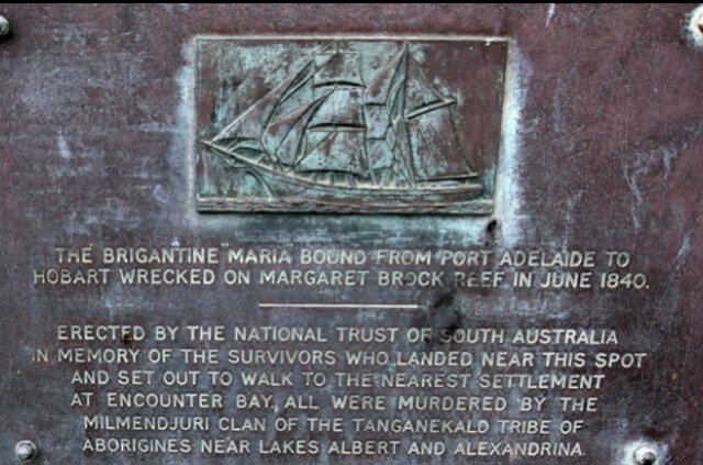 Мемориал, установленный в память погибших с бригантины «Мария»