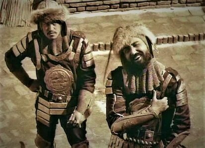 Кадры из фильма «Тень завоевателя» (Производство: Казахстан. 1991 год; режиссёр – Ардак Амиркулов)