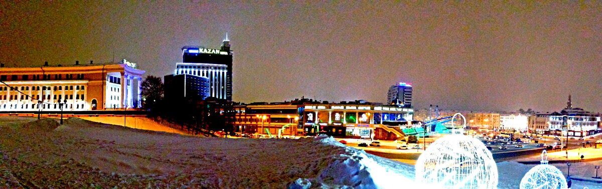 вид на Казань с Вахитовского холма