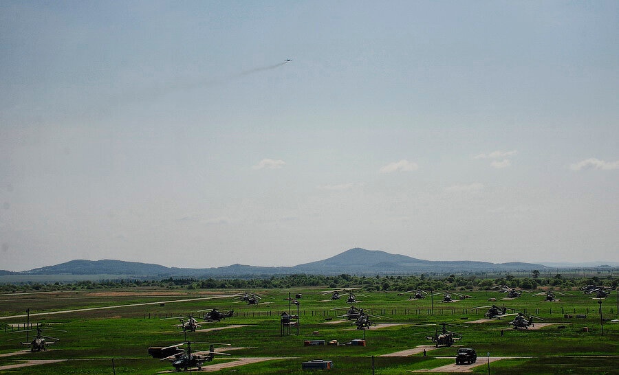 Это аэродром нынешний, но от прежнего мало, чем изменился. Это  была стоянка 2-й вэ 