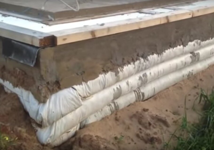 Фундамент из мешков