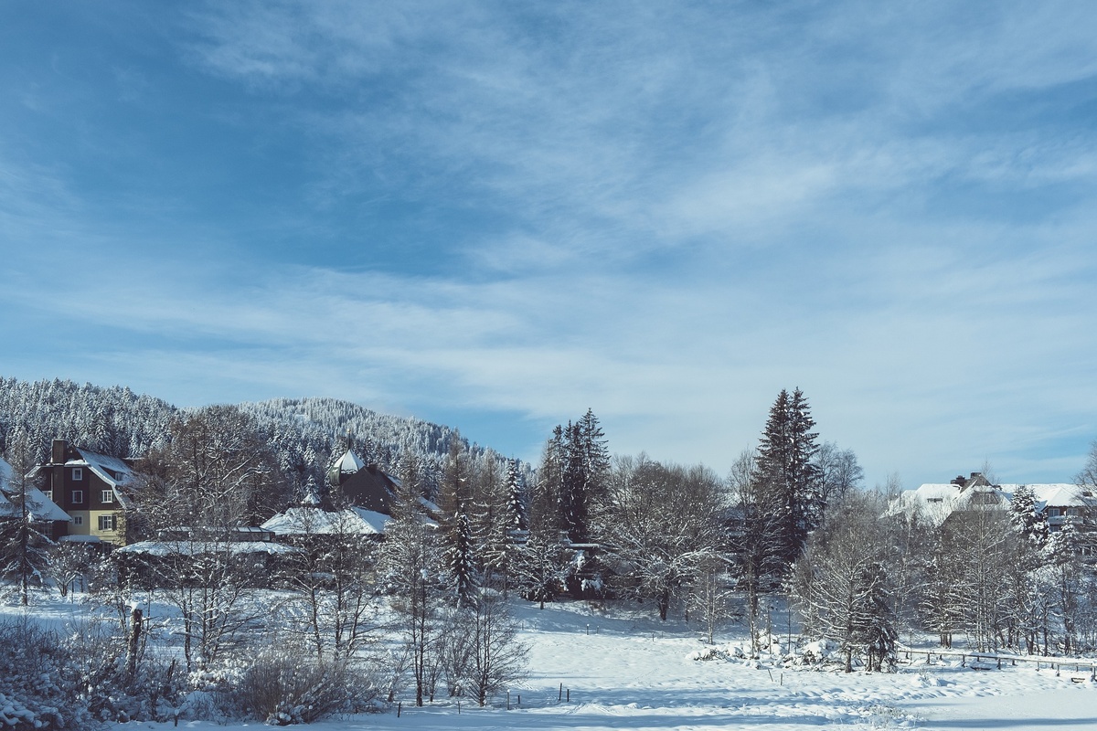 Пример красивого деревенского пейзажа.