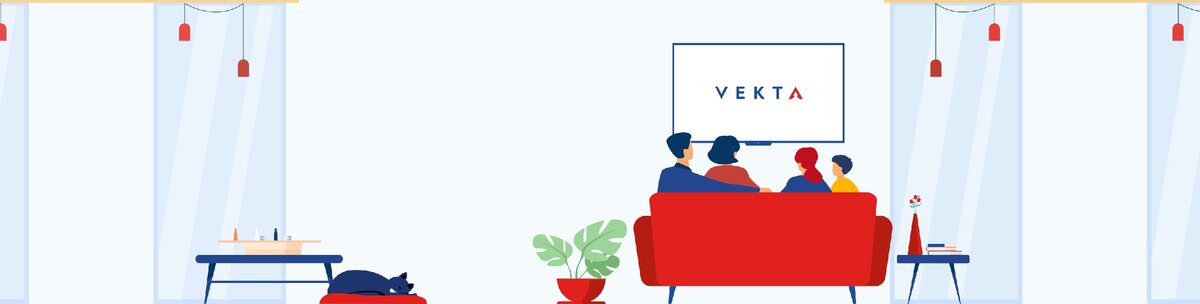 Телевизоры VEKTA – прекрасно дополняют интерьер.