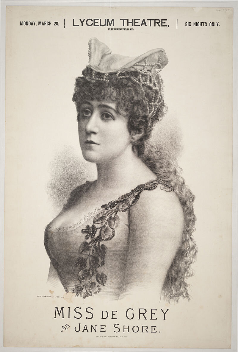  Постановка в театре. Мисс де Грей в роли Джейн Шор