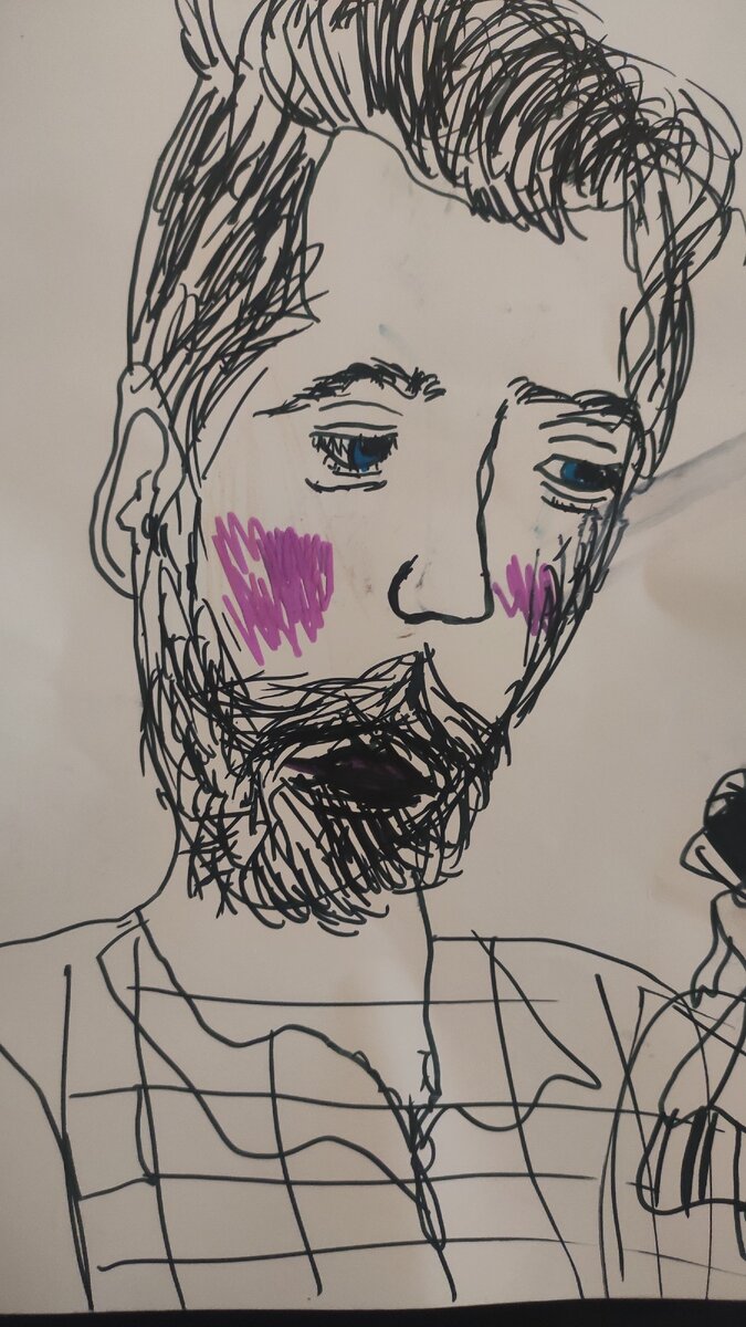 Так ребенок нарисовал нашего папу