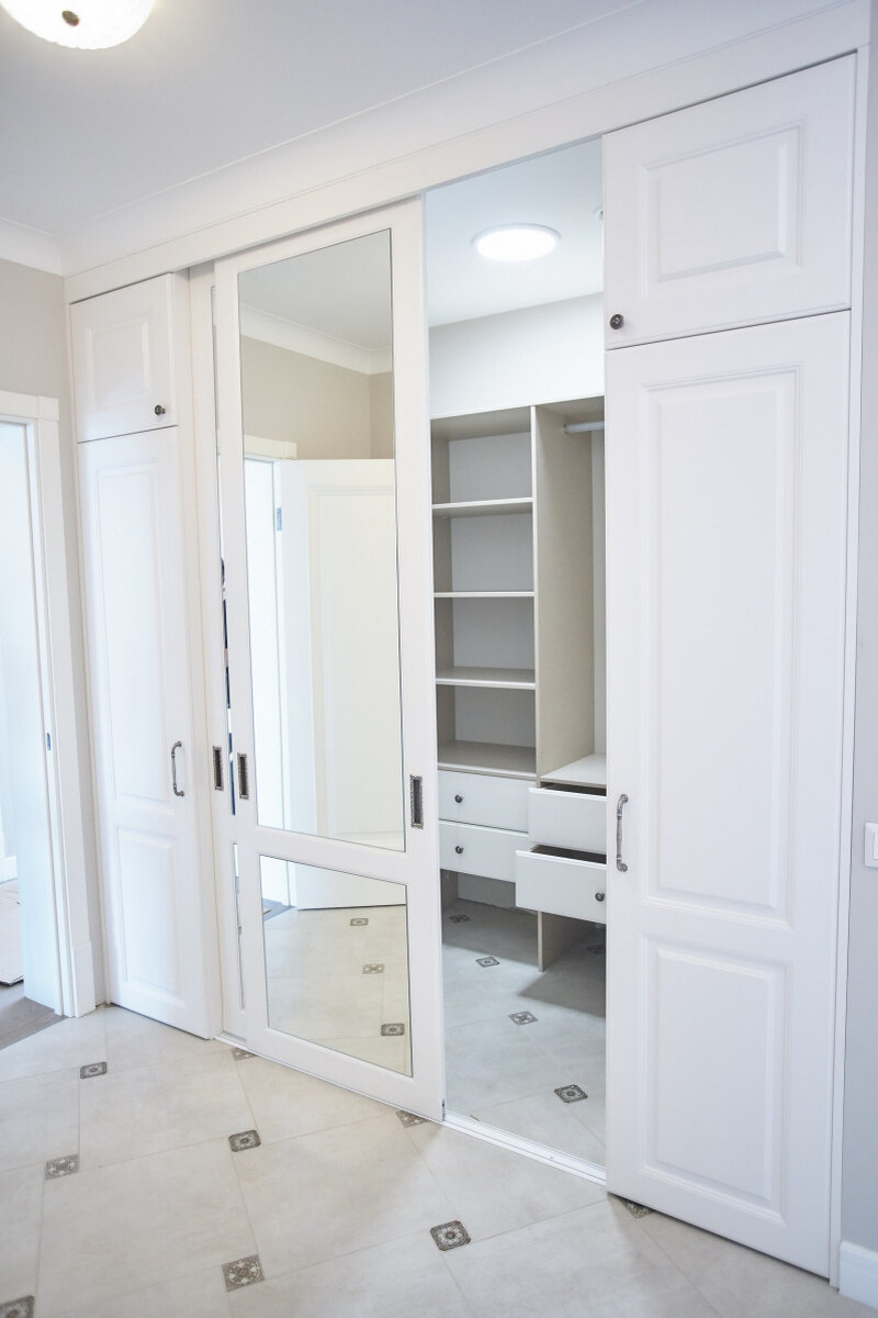 Раздвижные двери для гардеробной raumplus