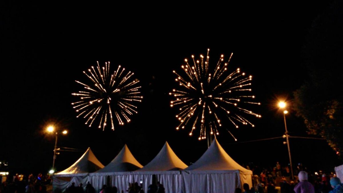 Салют в парке в 2016 году