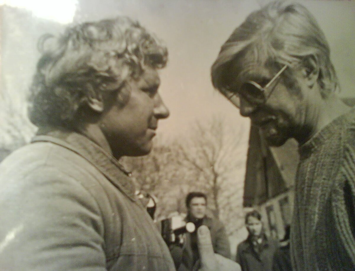 Из личного архива. Семён Морозов и режиссёр Анатолий Вехотко.