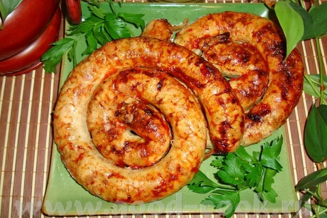 Домашняя колбаса из свинины 