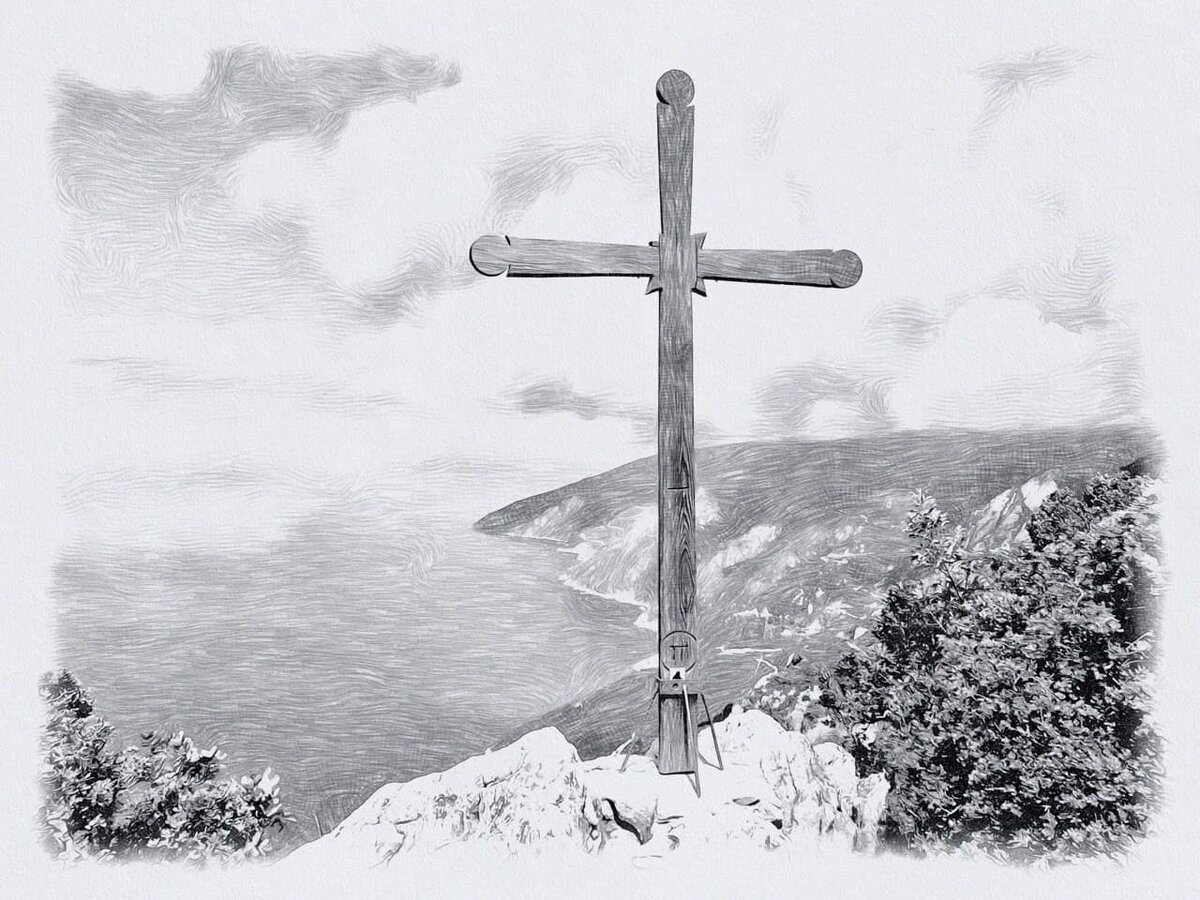 Крест на Святой Горе Афон