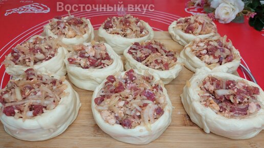 Самса вкусная хрустящая многослойная.Слоеное тесто для Самсы рассыпчатая