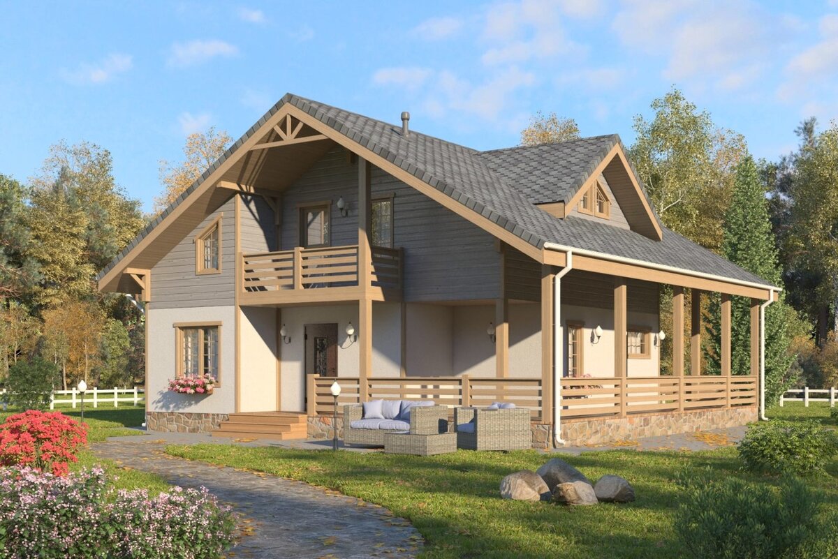 Деревянный каркасный дом