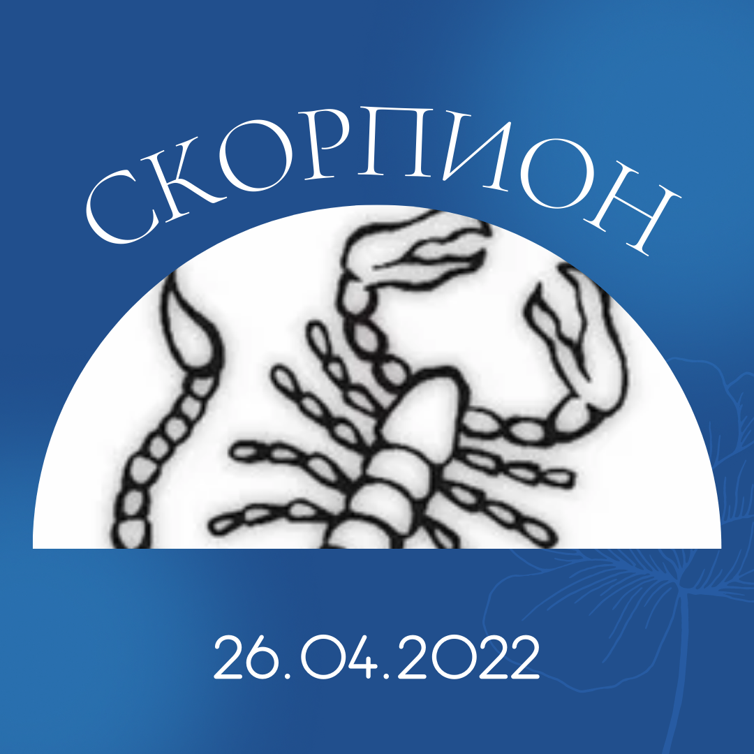 Скорпион - 26.04.2022