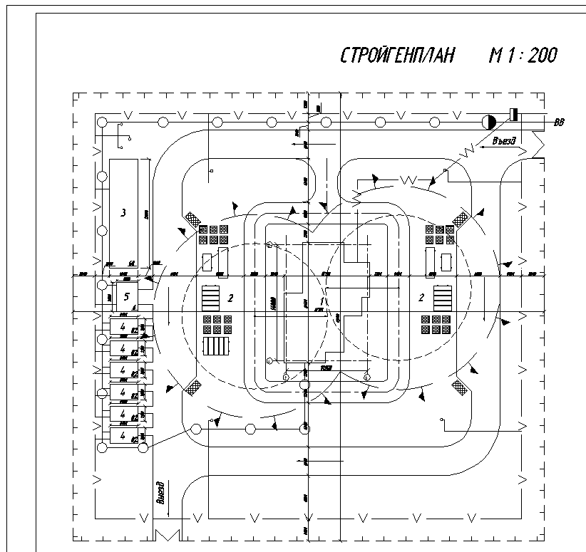 Шкаф электропитания крана на стройгенплане