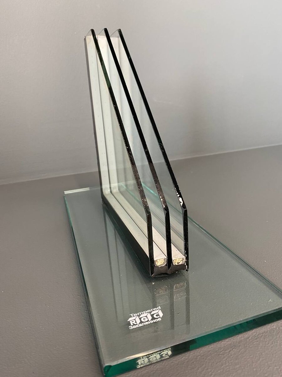 Стеклопакет в разрезе