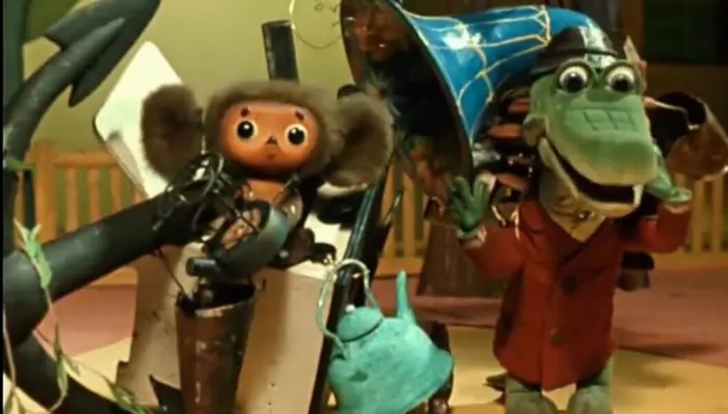 Кадр мультфильма "Чебурашка", 1971 год. Союзмультфильм. Режиссёр Р. Качанов. 