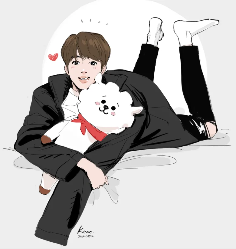 Бтс и их игрушки рисунки