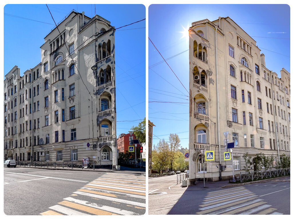 Доходный дом А. Эрлиха ("Дом-корабль") в Санкт-Петербурге (ул. Ленина, 52). Фото автора