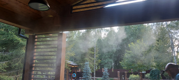 Увлажнение в беседке