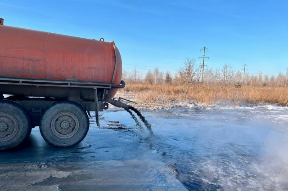    Под Новосибирском за слив отходов поймали черных ассенизаторов
