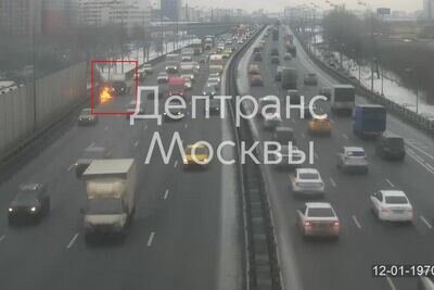    ДТП в Москве © Telegram-канал «Дептранс. Оперативно»