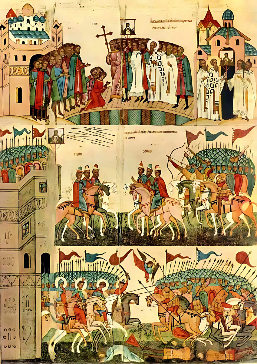 Битва суздальцев с новгородцами. Вторая половина XV в.