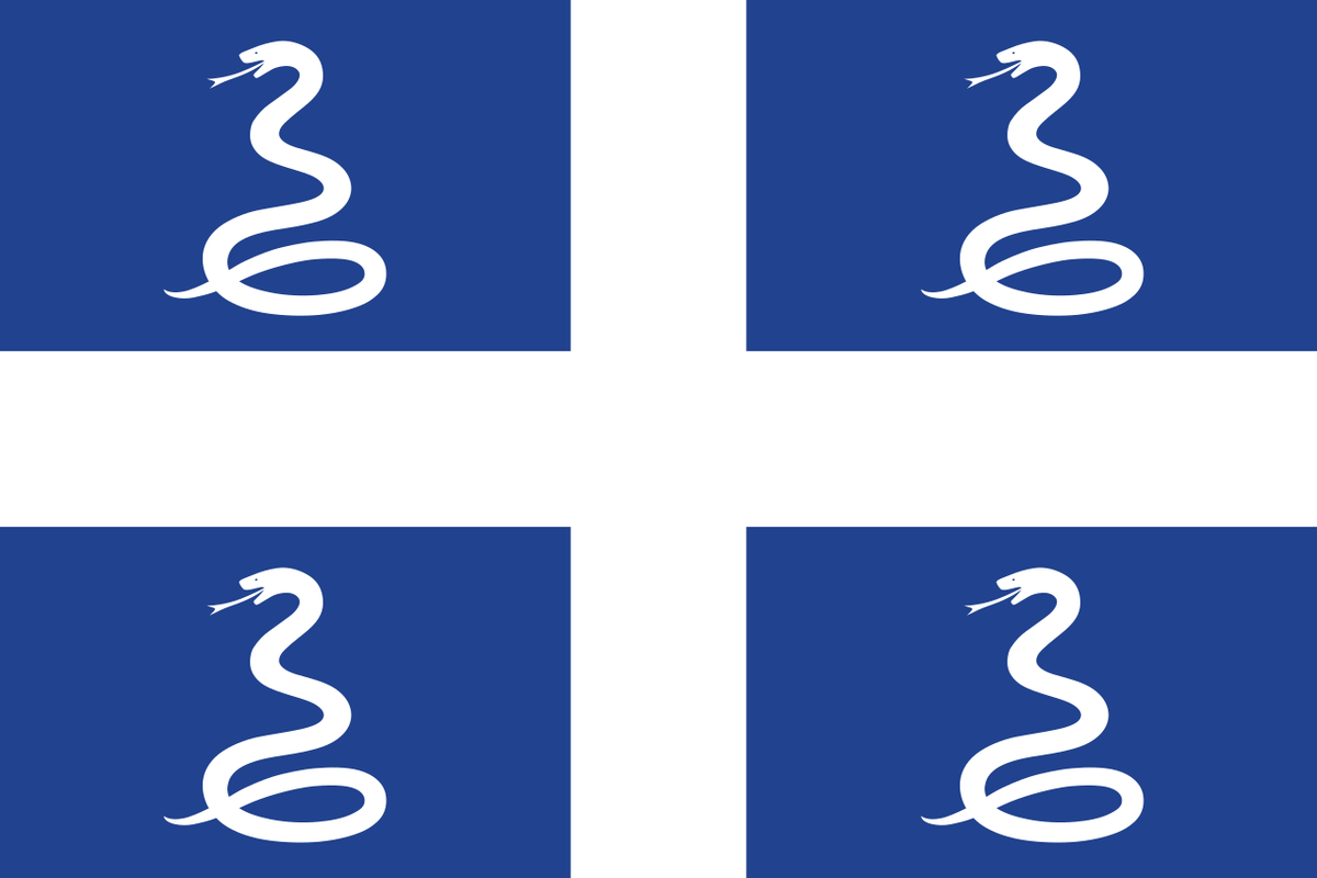 Флаг острова Мартиника (картинка из открытого пользования).