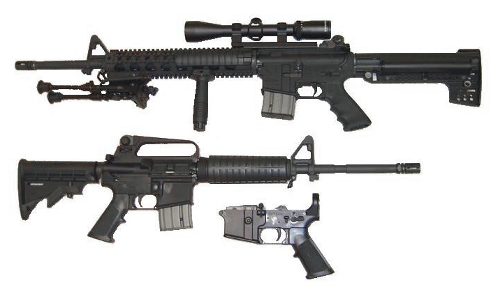 На фото AR-15 винтовка, которую производит компания