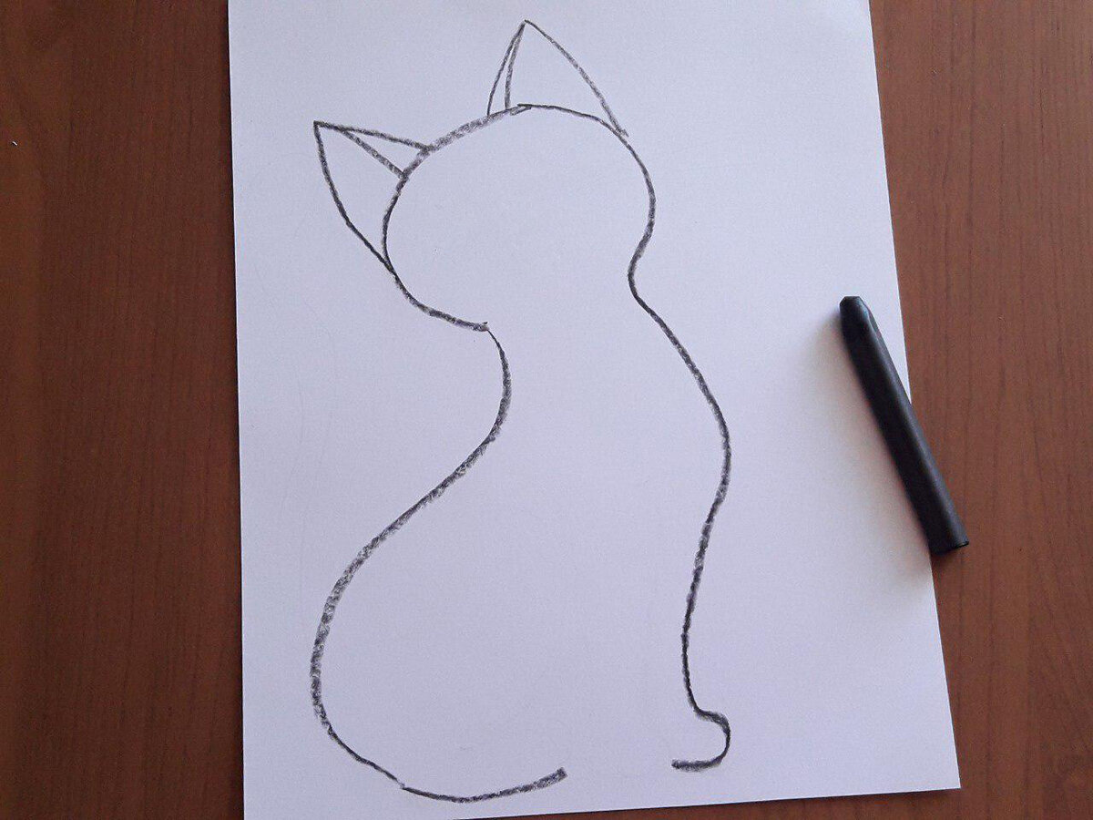 Как сделать как нарисовать котенка