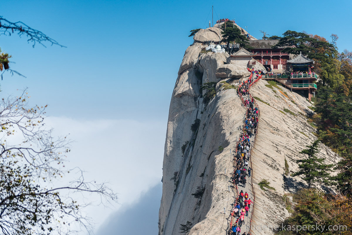 Горы Huashan Китай