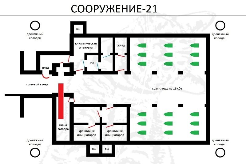 Заброшенное хранилище ядерных боеголовок для ракет Р-16У на РТБ 542-го РП РВСН