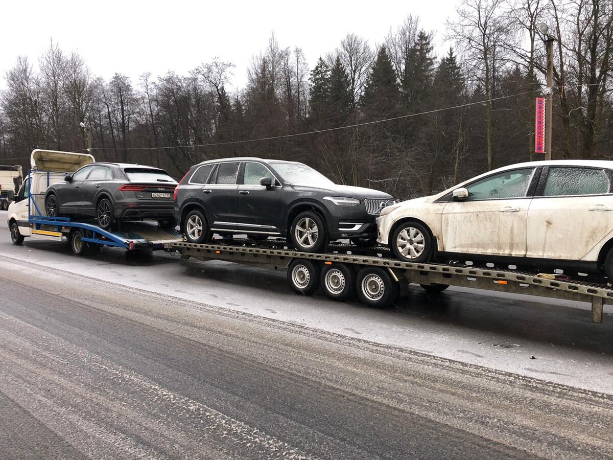 Перевозка автомобилей по маршруту Москва - Калининград