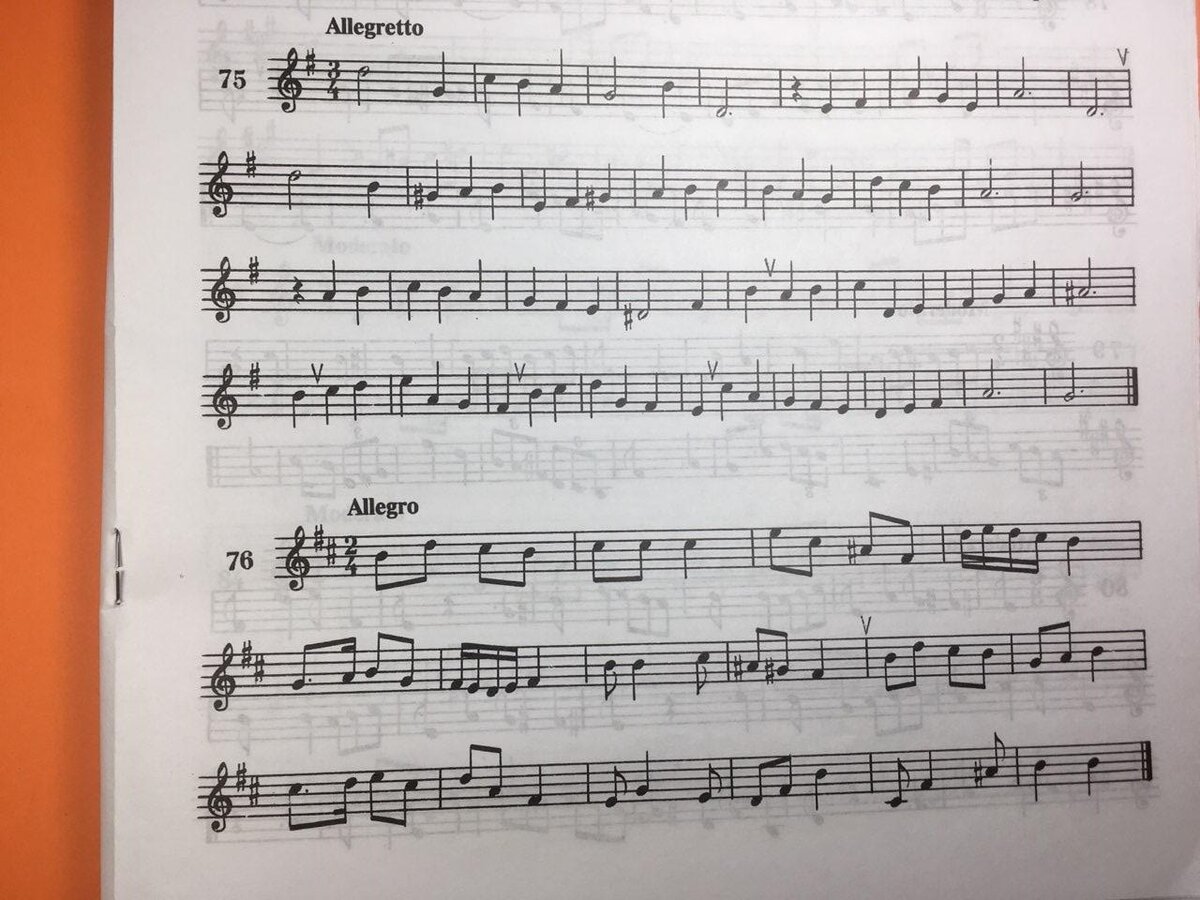 Найдите и обведите все ноты "соль" первой октавы