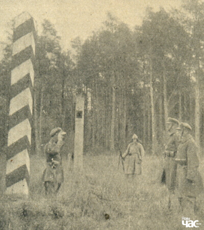 Савецкія і польскія памежнікі пад Мінскам, канец 1920-х гадоў﻿
