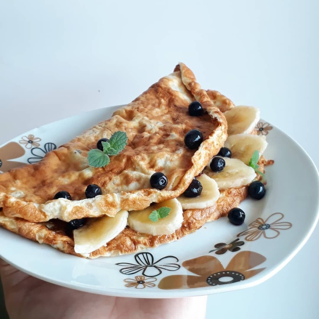 Овсяный блин с бананом