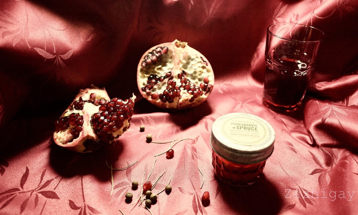 Pomegranate +  Spruce