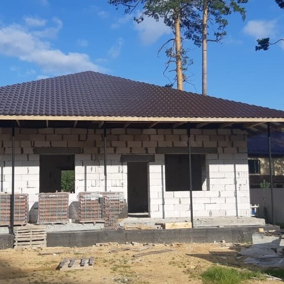 Дом из газоблока.