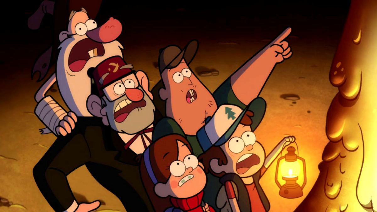 Кадр из мульт-сериала "Гравити Фоллс".