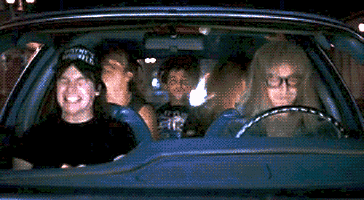 Driving Waynes World GIF 