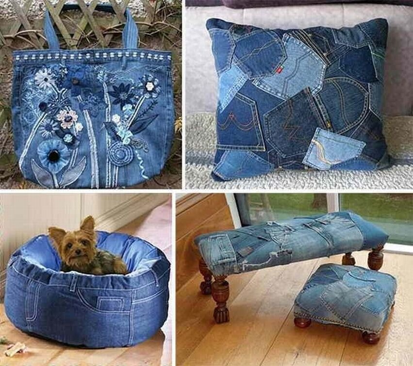 Что можно из старых джинсов своими руками