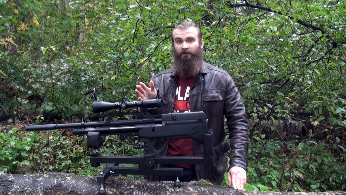 Установили дополнительный глушитель на Evanix, и прикольный прицел Marcool