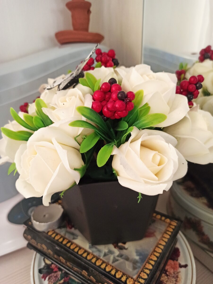 Букет мыльных роз