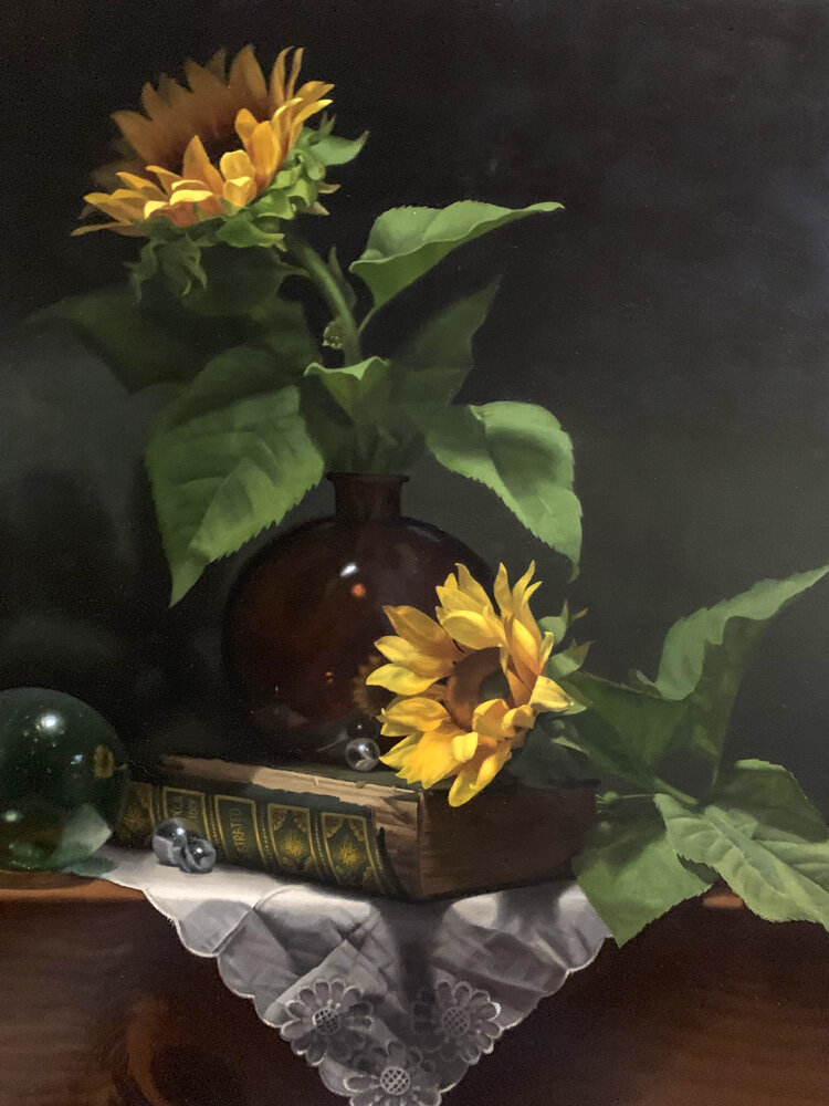 "Two Sunflowers & Globe" , фото:https://www.lubastolper.com