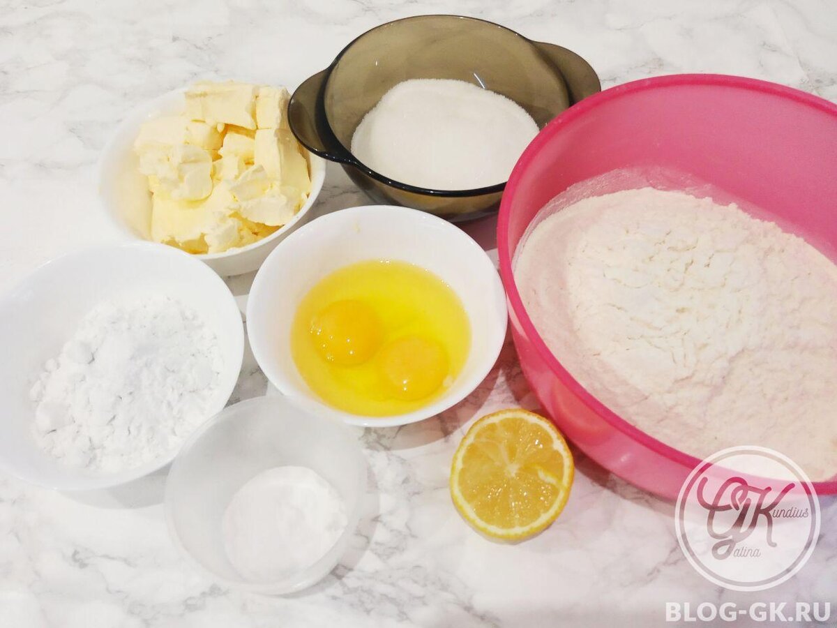 Ингредиенты для приготовления печенья