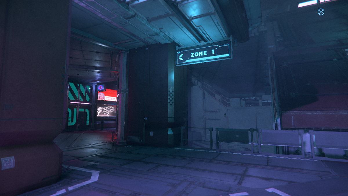 проход через зону 1