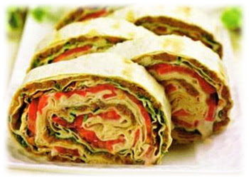 Овощная шаурма с чечевицей