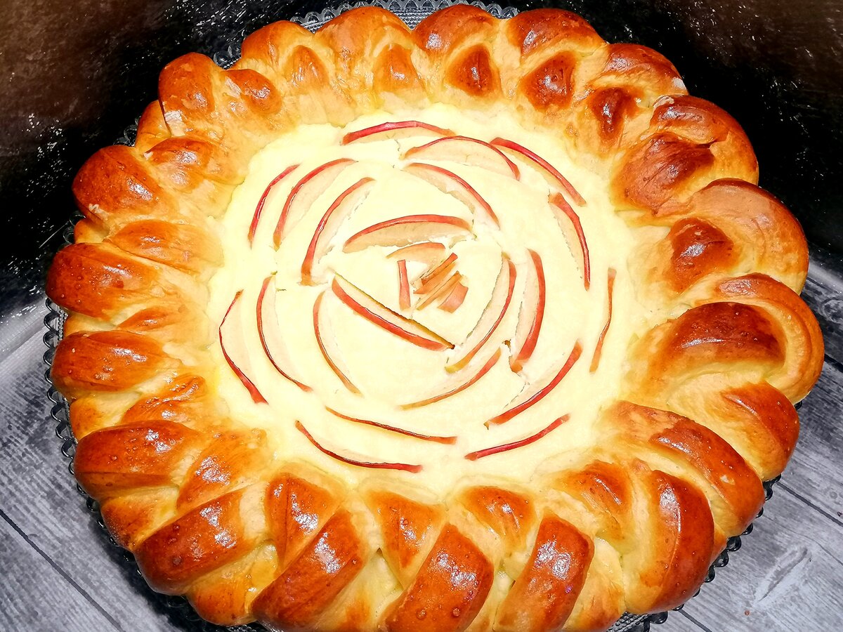 Пирог-косичка - рецепт с пошаговыми фотографиями