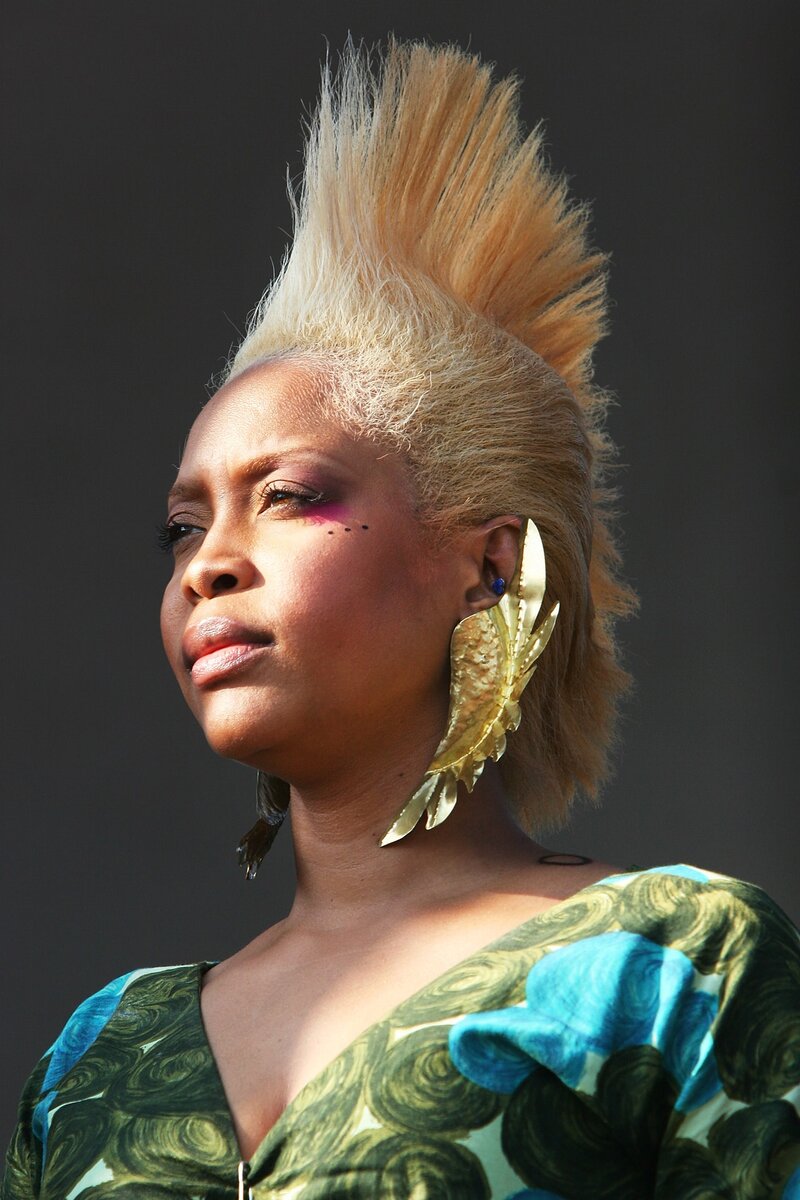 © Эрика Баду выступает на фестивале Lollapalooza в Чикаго, 2010. Фото: Roger Kisby