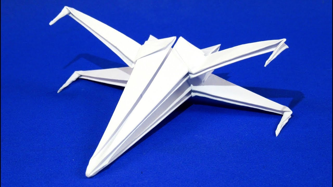 Оригами самолет, бумага