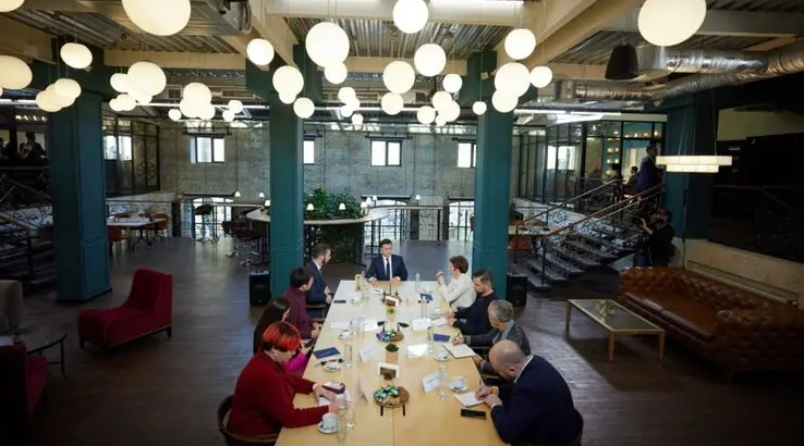 Кадр с пресс-марафона. Фото: сайт президента